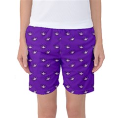 Zodiac Bat Pink Purple Women s Basketball Shorts by snowwhitegirl