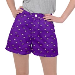 Zodiac Bat Pink Purple Ripstop Shorts by snowwhitegirl