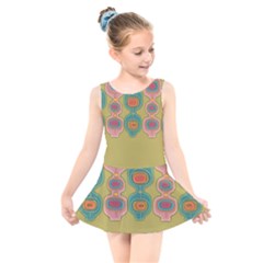 Americana 2 Kids  Skater Dress Swimsuit by emmamatrixworm