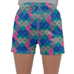 Geo Puzzle Sleepwear Shorts by tmsartbazaar