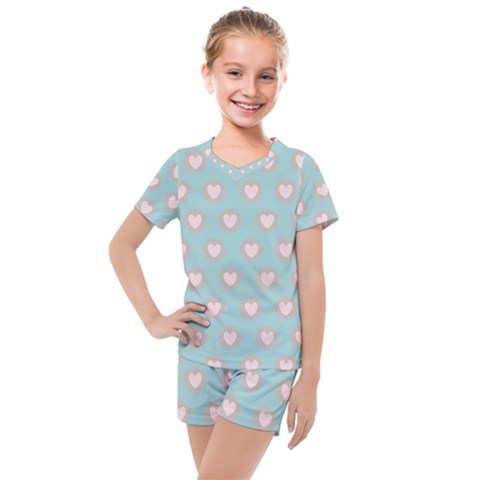 Stir Crazy For You - Blue  Kids  Mesh Tee And Shorts Set by MooMoosMumma