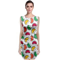 Geometric Fruity Classic Sleeveless Midi Dress by tmsartbazaar