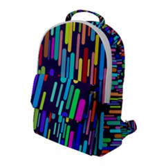 Abstract Line Flap Pocket Backpack (large) by HermanTelo