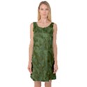 Green Army Camouflage Pattern Sleeveless Satin Nightdress View1