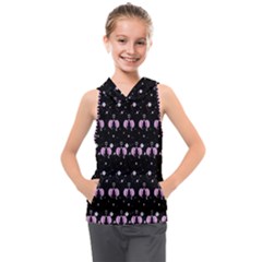 Galaxy Unicorns Kids  Sleeveless Hoodie by Sparkle