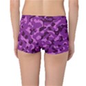 Dark Purple Camouflage Pattern Reversible Boyleg Bikini Bottoms View4