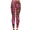 Pink and Brown Camouflage Leggings  View2