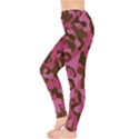 Pink and Brown Camouflage Leggings  View3