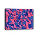 Blue and Pink Camouflage Pattern Mini Canvas 7  x 5  (Stretched) View1