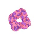 Pink and Purple Camouflage Velvet Scrunchie View1