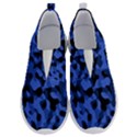 Black and Blue Camouflage Pattern No Lace Lightweight Shoes View1