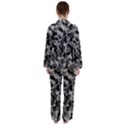 Grey and Black Camouflage Pattern Satin Long Sleeve Pyjamas Set View2