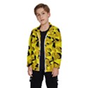 Black and Yellow Camouflage Pattern Kids  Windbreaker View2