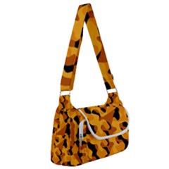 Orange And Black Camouflage Pattern Multipack Bag by SpinnyChairDesigns