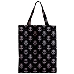 Grey Aliens Extraterrestrials Ufo Faces Zipper Classic Tote Bag by SpinnyChairDesigns