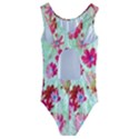  Cosmos Flowers Red Kids  Cut-Out Back One Piece Swimsuit View2