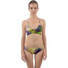  Rainbow Painting Patterns 1 Wrap Around Bikini Set by DinkovaArt
