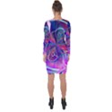 Rainbow Painting Pattern 2 Asymmetric Cut-Out Shift Dress View2