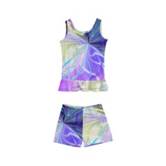 Rainbow Painting Patterns 3 Kids  Boyleg Swimsuit by DinkovaArt