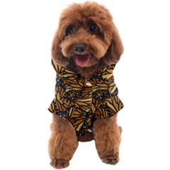 Monarch Butterfly Wings Pattern Dog Coat by SpinnyChairDesigns