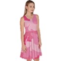 Camo Pink Knee Length Skater Dress With Pockets View3