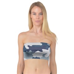 Camo Blue Bandeau Top by MooMoosMumma