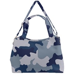 Camo Blue Double Compartment Shoulder Bag by MooMoosMumma