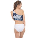 Camo Blue Spliced Up Bikini Top  View2