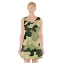 Camo Green V-Neck Sleeveless Dress View2