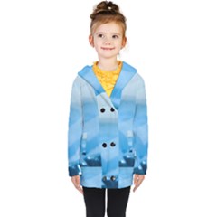 Aquamarine Kids  Double Breasted Button Coat by Janetaudreywilson