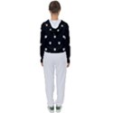 Black and White Polka Dot Hearts Women s Slouchy Sweat View2