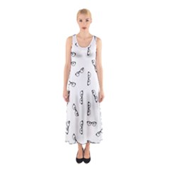 Geek Glasses With Eyes Sleeveless Maxi Dress by SpinnyChairDesigns