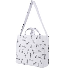 Geek Glasses With Eyes Square Shoulder Tote Bag by SpinnyChairDesigns