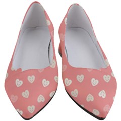 Cute Pink And White Hearts Women s Block Heels  by SpinnyChairDesigns