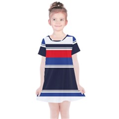 Casual Uniform Stripes Kids  Simple Cotton Dress by tmsartbazaar