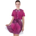 Fun Fuschia Short Sleeve Shoulder Cut Out Dress  View1