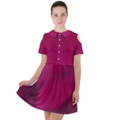 Fun Fuschia Short Sleeve Shoulder Cut Out Dress  by Janetaudreywilson