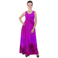 Fun Fuschia Empire Waist Velour Maxi Dress by Janetaudreywilson