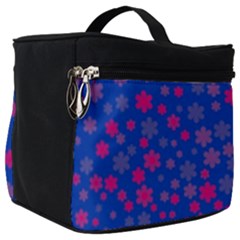 Bisexual Pride Tiny Scattered Flowers Pattern Make Up Travel Bag (big) by VernenInk