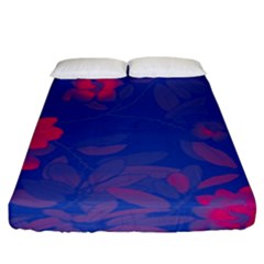 Bi Floral-pattern-background-1308 Fitted Sheet (king Size) by VernenInk