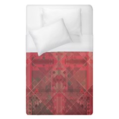 Indian Red Color Geometric Diamonds Duvet Cover (single Size) by SpinnyChairDesigns