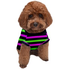 Disco Stripes Dog T-shirt by tmsartbazaar