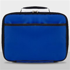 True Cobalt Blue Color Full Print Lunch Bag by SpinnyChairDesigns