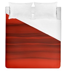 Scarlet Red Ombre Duvet Cover (queen Size) by SpinnyChairDesigns