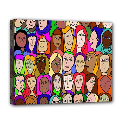 432sisters Deluxe Canvas 20  X 16  (stretched) by Kritter