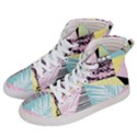 Mosaic Print Men s Hi-Top Skate Sneakers View2