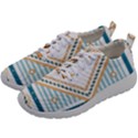 Chain Pattern Blue 6 Mens Athletic Shoes View2