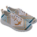 Chain Pattern Blue 6 Mens Athletic Shoes View3