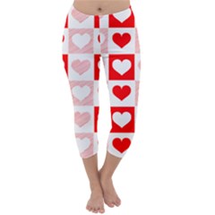 Hearts  Capri Winter Leggings  by Sobalvarro