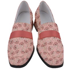 Squid Chef Pattern Women s Chunky Heel Loafers by sifis